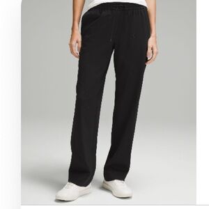 Lululemon Black Straight-Leg Mid-rise luxtreme Pants